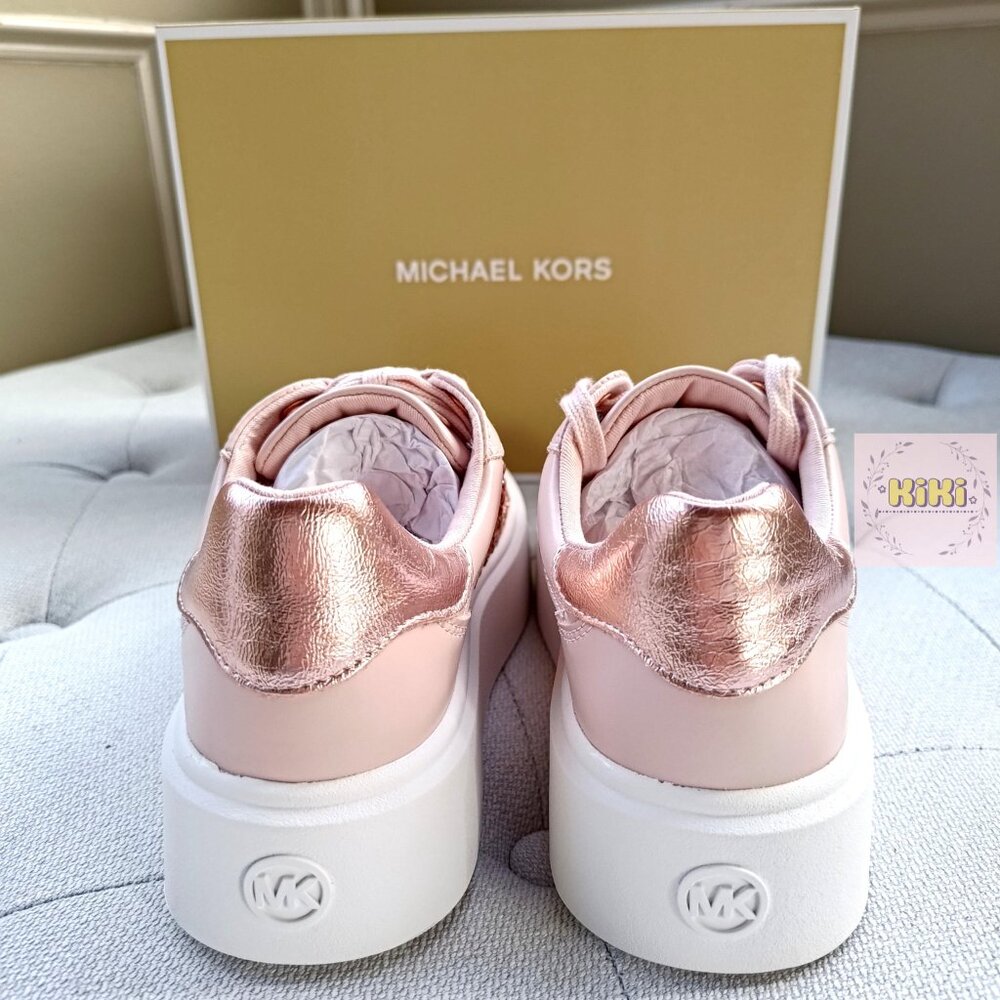 Michael Kors Romey Embellished Platform Sneaker Pink 49F5RMFS1S - Picture 12 of 15